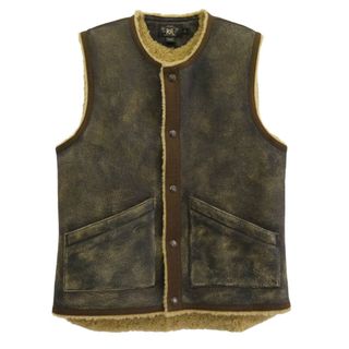 RRL - 新品*RRL*インディゴ ストライプド ツイル ベスト*S* ダブル