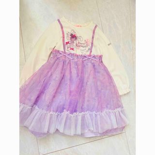 mezzo piano - 新品 メゾピアノ 110 うさぎチェック柄ジャンパー