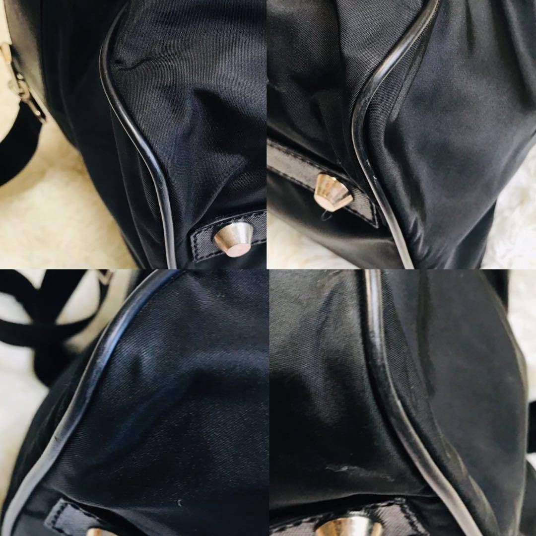 PRADA - 【極美品】プラダ ボストンバッグ 2way ナイロン 黒 三角ロゴ