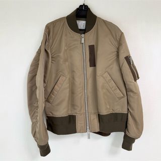sacai - 新品 21AW ナイキ サカイ レイヤード ボンバー ジャケット 黒