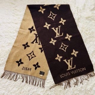 LOUIS VUITTON - オリーブ様専用 ルイ ヴィトン ストール 茶+金