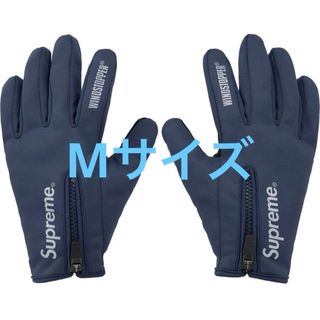 Supreme - Supreme WINDSTOPPER Zip Gloves Navy Lサイズの通販 by