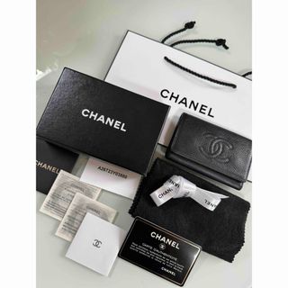 CHANEL - 新品/新作 シャネル キーリング付き ジップカードケース/キー