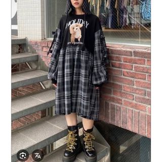 Candy Stripper - HEIHEI 赤チェックワンピースの通販 by まぁちゅう