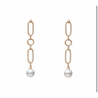 MIKIMOTO - MIKIMOTO ミキモト V Code ピアス イエローゴールドの通販