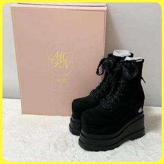 michellMacaron - MichellMacaron ソックスライク厚底ブーツ【XS