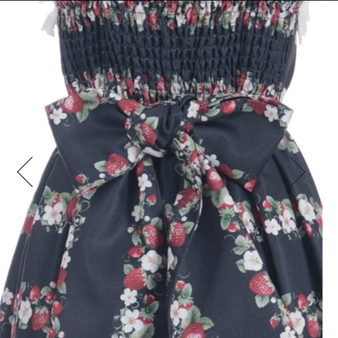 axes femme - Chalmiere ベイクドベリー 紺 ジャンスカ＆ヘアクリップ