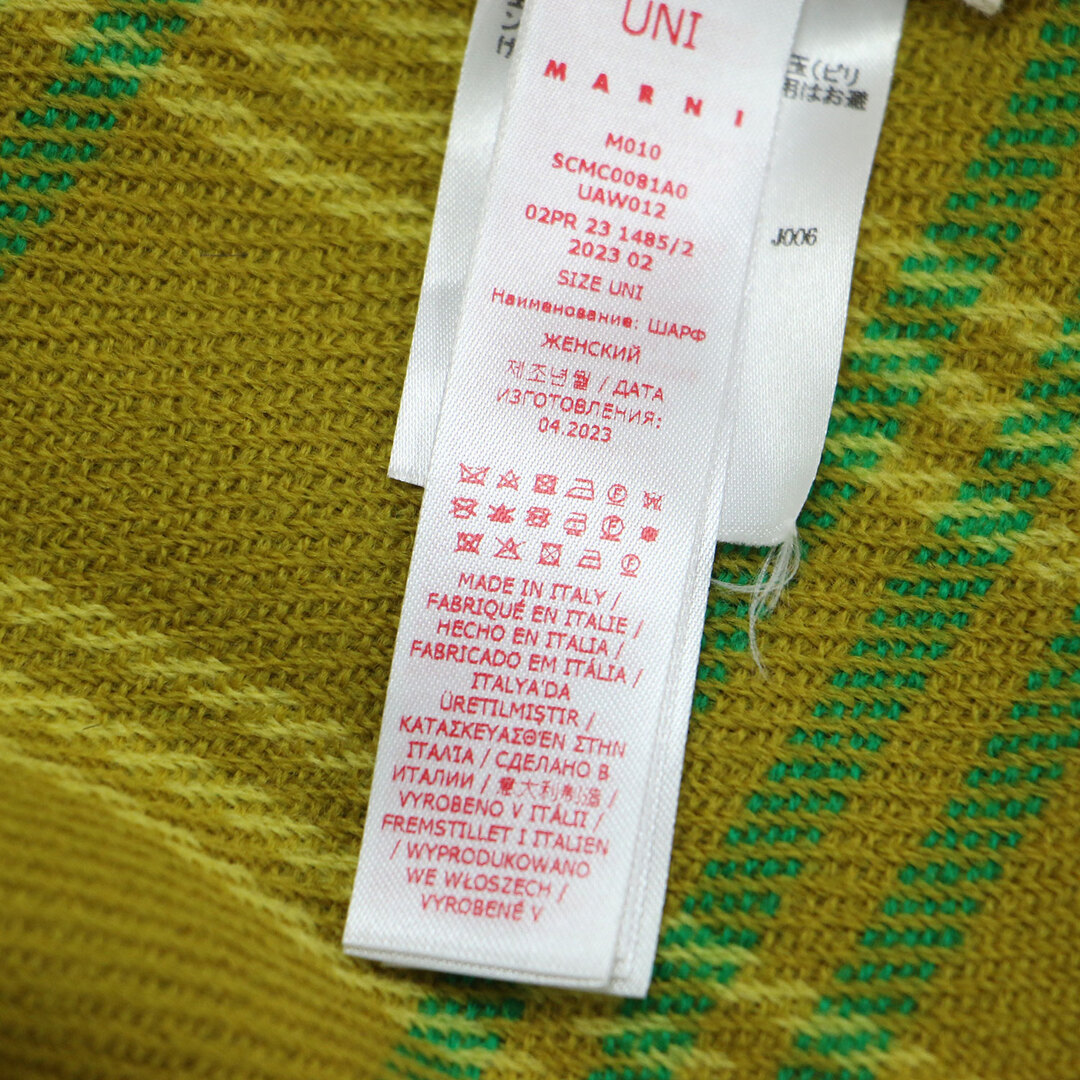 MARNI - MARNI マルニ マフラー | 23秋冬 ウール チェック マフラー