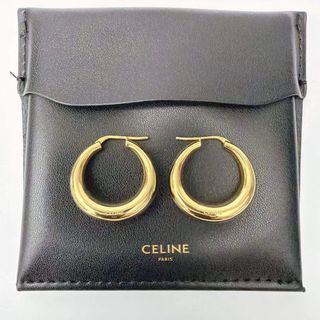 CELINE - CELINE セリーヌ トリオンフ ボールド フープ ピアス 両耳