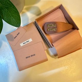 MIU MIU - miu miu ミュウミュウ ヘアクリップ バレッタ 2個セット
