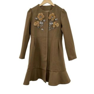 Chesty - チェスティ Pearl Peplum Jacket ジャケット ノーカラーの