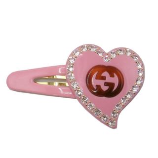 GUCCI - GUCCI インターロッキングG&ハートヘアクリップの通販 by