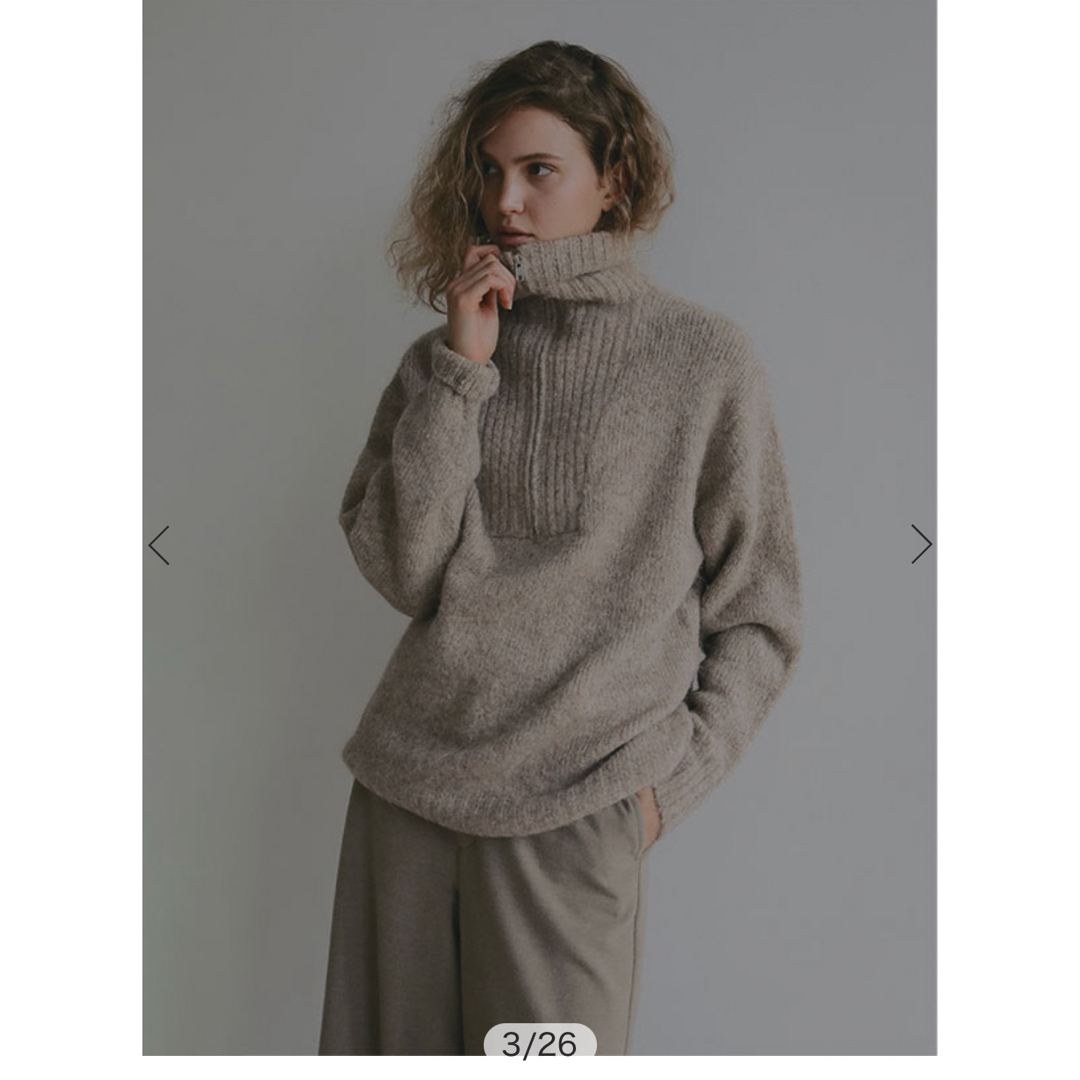 ETRE TOKYO - 【新品タグ付】ETRE TOKYO ハーフジップアルパカニット