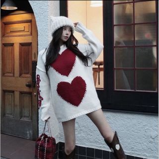 Darich - darich ダーリッチ ハートロゴローゲージニットチュニックの