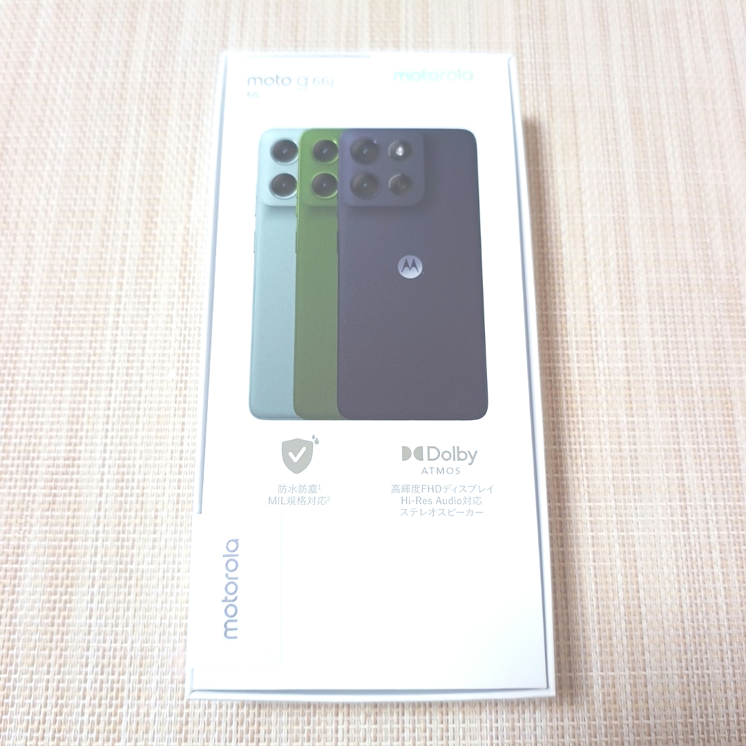 Motorola - 新品未使用 moto g66j 5G ブラックオイスター SIMフリーの