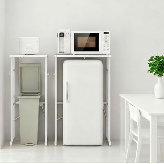 キッチンワゴン 隙間収納 幅20 奥行60 ホワイトの通販 by hisashi's