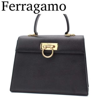 Salvatore Ferragamo - 極美品！フェラガモ トップハンドル2wayバッグ