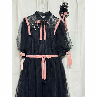 Angelic Pretty（ひざ丈ワンピース ・ ブラック/黒色系）のフリマ