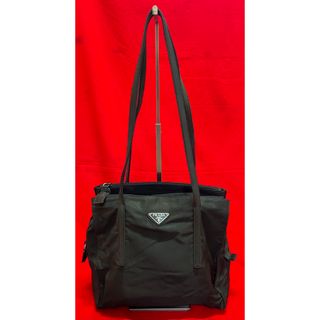 PRADA - 極美品 プラダ カナパ 三角ロゴ チェック トート バッグ