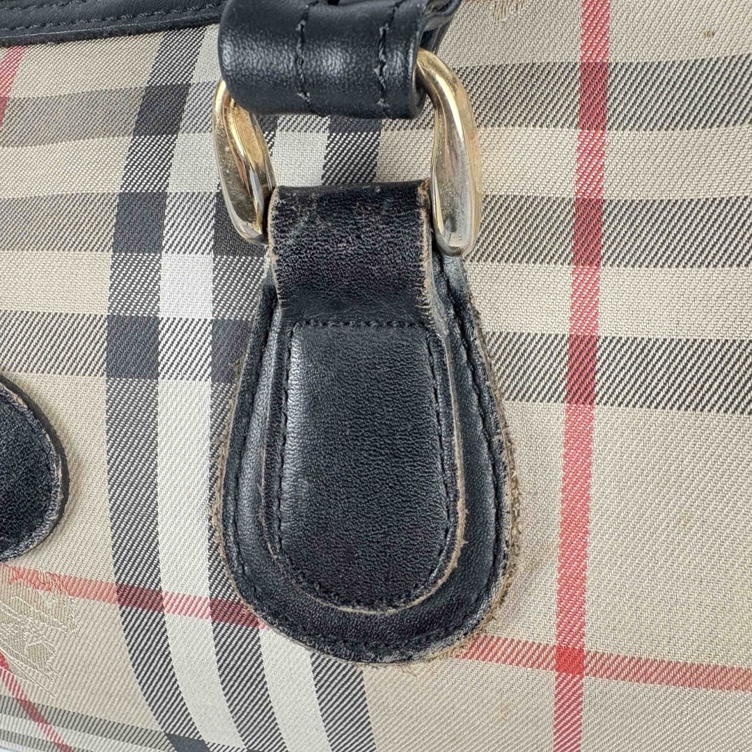 BURBERRY - バーバリー ミニボストンバッグ ノバチェック ハンドバッグ