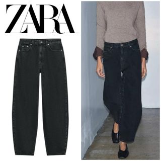 ZARA - 【新品未使用】ZARA ハイウエスト デニムパンツ 32サイズの通販