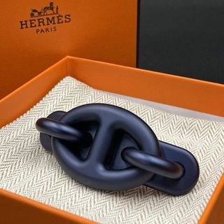 HERMES - 新品未使用 Hermès エルメス バレッタ トリ・マイヨン ヘア