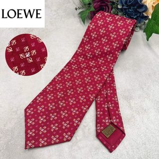 LOEWE - ロエベ ブランド ネクタイ シルク パナソニック 総柄 闘牛士