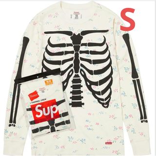 Supreme - シュプリーム サーマル 花柄 ワッフル ロンT supreme flower