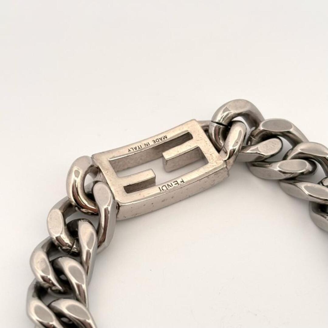 FENDI - FENDI FF バゲット ブレスレット シルバーカラー チェーン