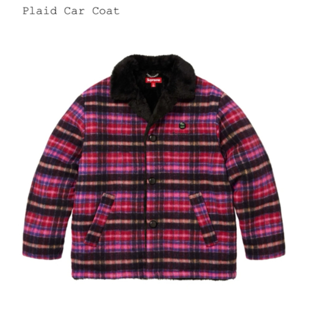 Supreme - Supreme Plaid Car Coat ピンクの通販 by はくママ's shop