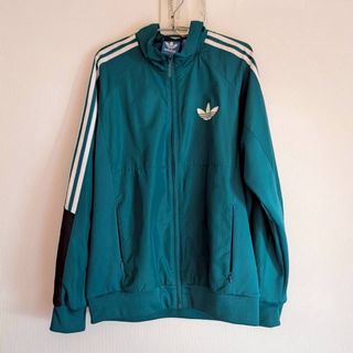 adidas - adidas☆サテン コーチジャケット☆ナイロンジャケット☆黒