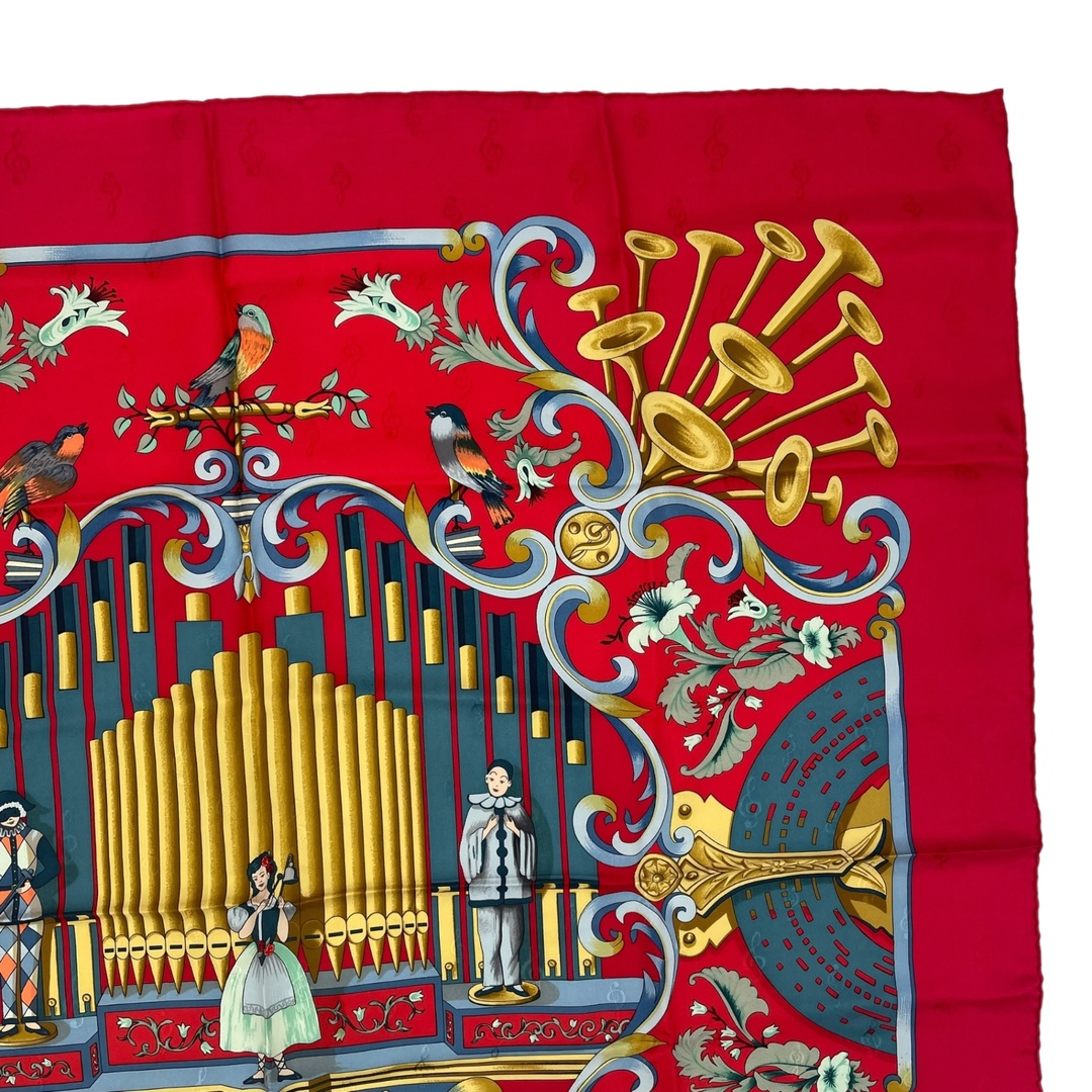 HERMES - 美品 HERMES エルメス スカーフ シルク カレ90 ORGAUPHONE ET