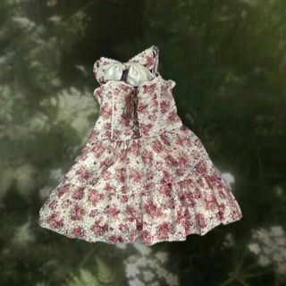 LIZ LISA - ☆リズリサLIZLISA☆胸元編み上げリボン☆後ろティアード