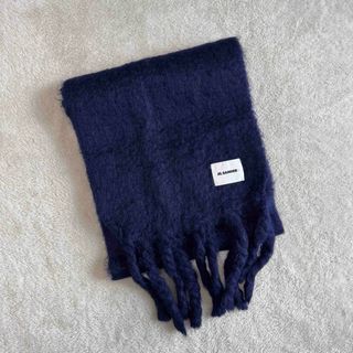JIL SANDER - jilsander マフラー 大判 モヘア ブルー 水色の通販 by