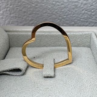 REPOSSI - レポシ アンティフェール ハート ミニピアス 18K PG ピンク