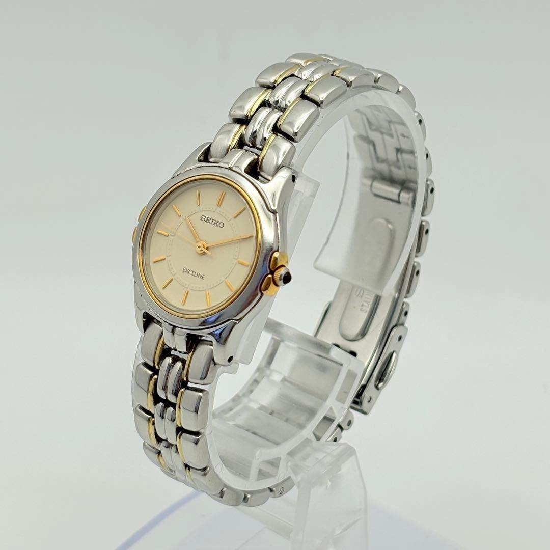 SEIKO - 美品 稼働 新品電池 SEIKO 時計 エクセリーヌ レディース