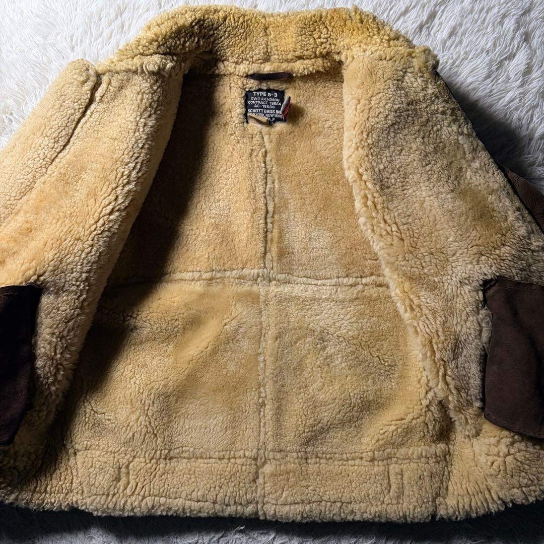schott - 【米国製】schott フライトジャケット B-3 羊革 ムートン