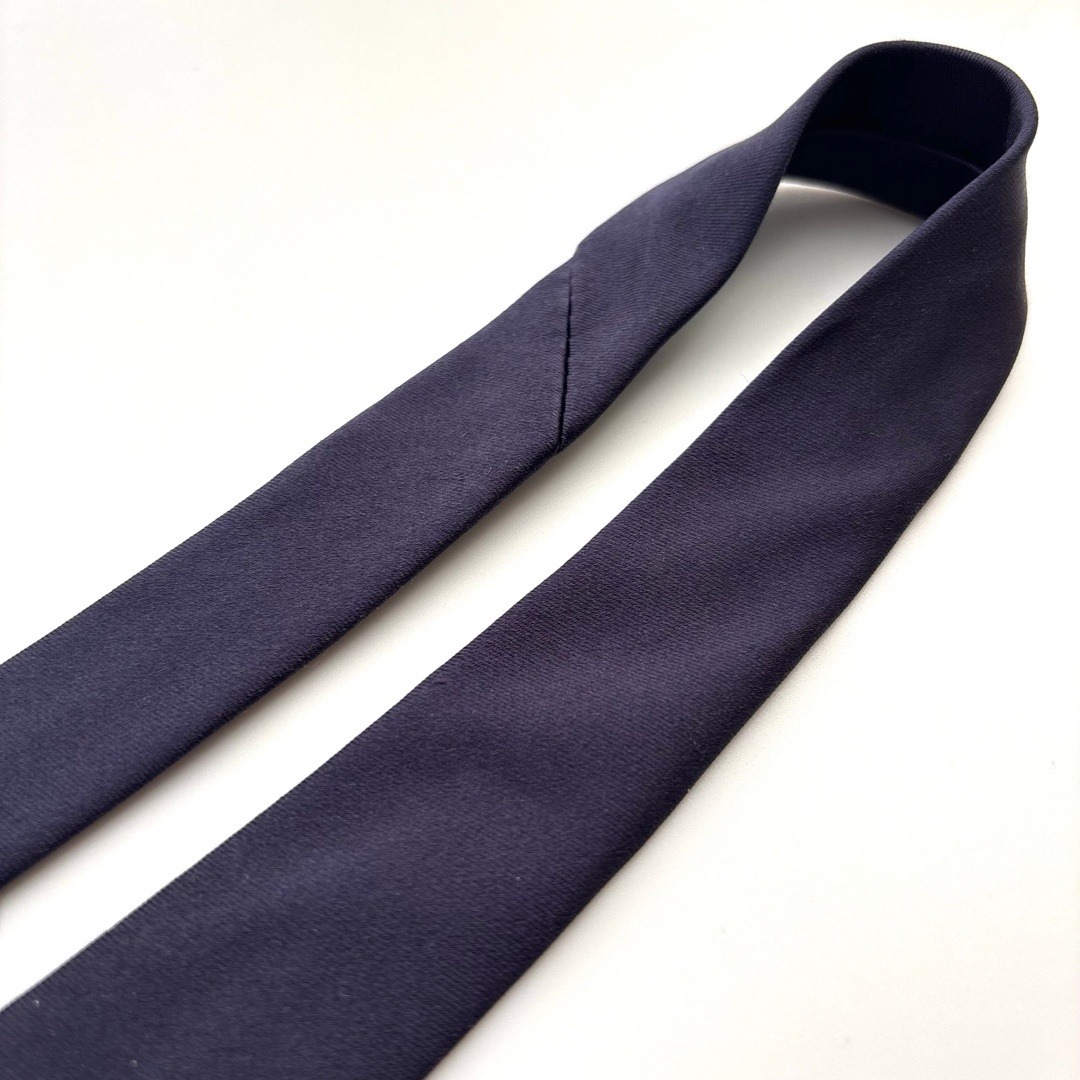 PRADA - ꧁美品꧂ プラダ ネクタイ ナロータイ 無地 ロゴ ソリッド