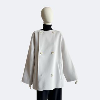 GALERIE VIE - GALERIE VIE シェイプメモリーフーデッドラグランコート