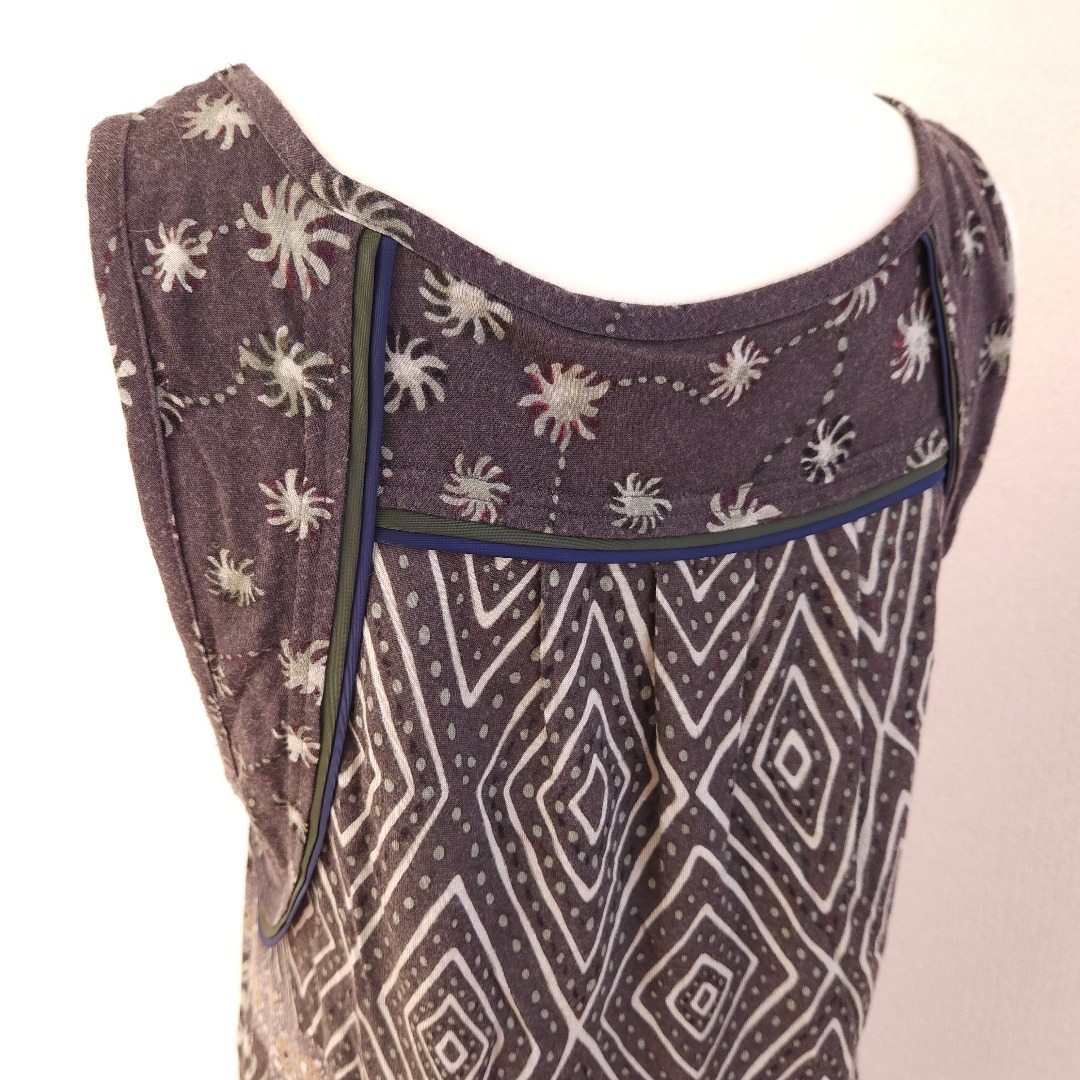 Sensounico - io comme io チュニック ワンピース 総柄 ウール混