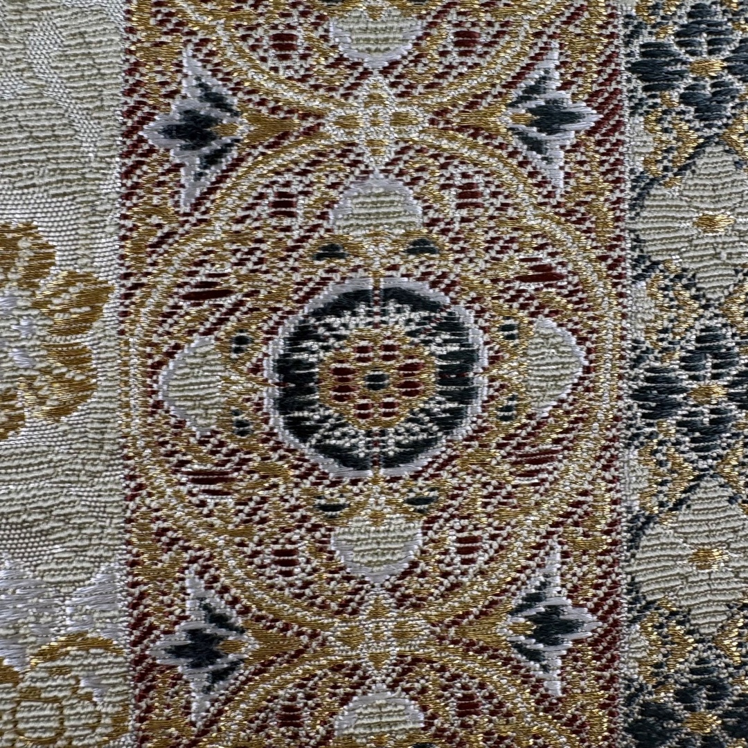 専用帯6127 ○高級 正絹 六通 袋帯 竹 梅 在庫一掃】 袋帯 美品 秀品