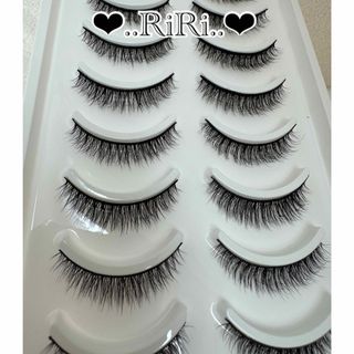 ダイソー オシャレつけまつげ 8番10個+つけまつげケース セット☆廃盤