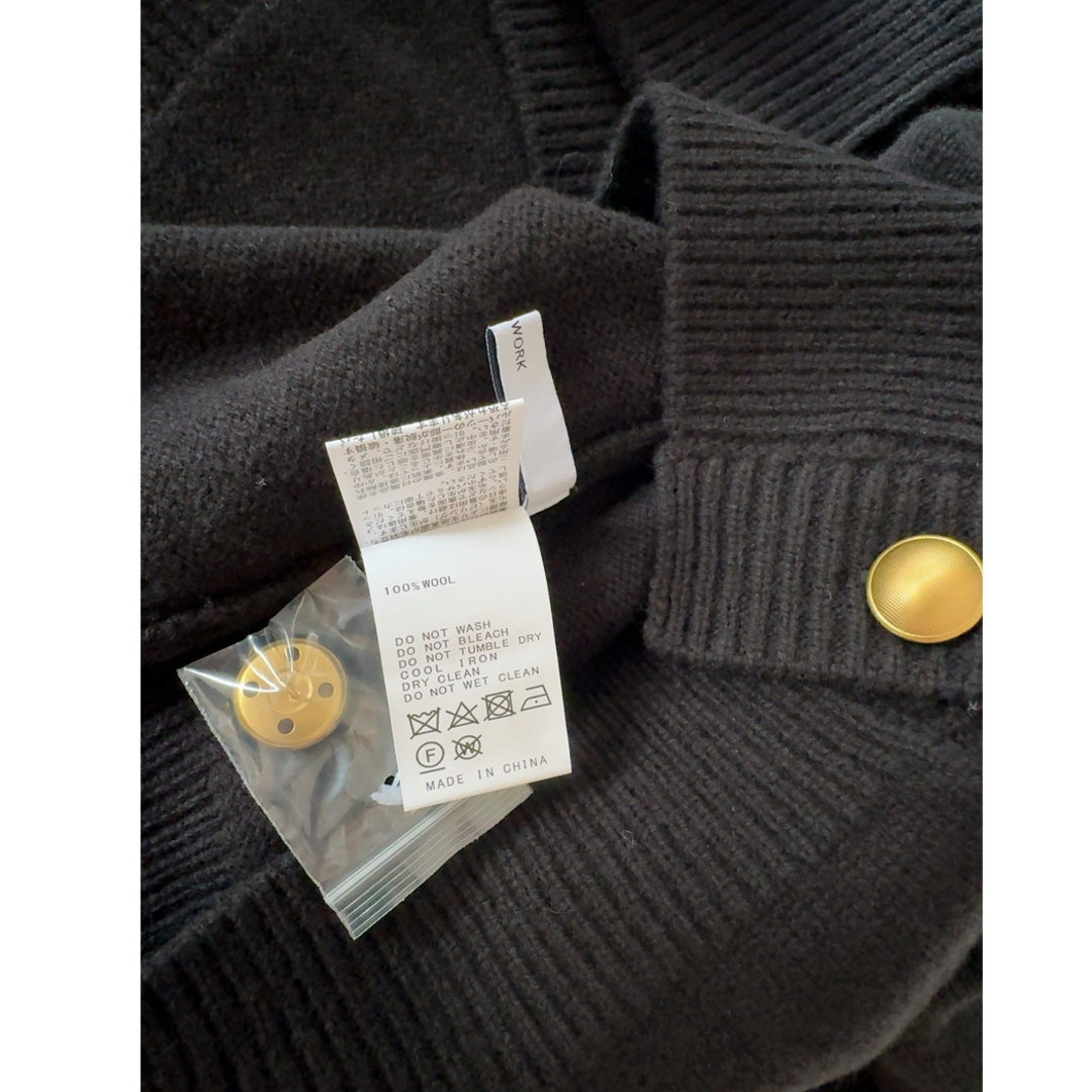 FRAMeWORK - 【未使用】FRAMeWORK メタルボタン2WAYカーディガン 毛100