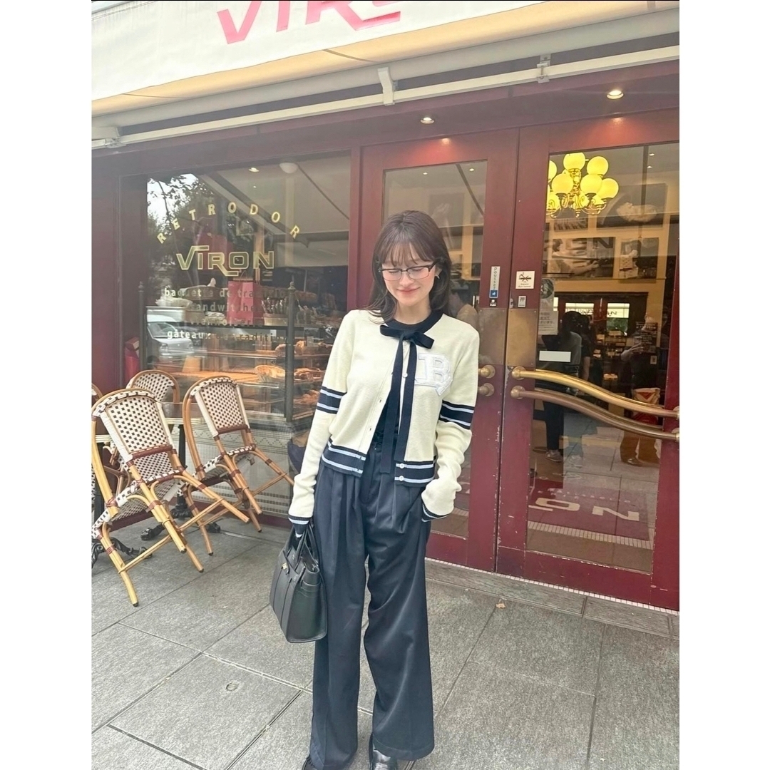 Bibiy.B. CLUB TIE CARDIGAN 限定ホワイトの通販 by ！！！｜ラクマ