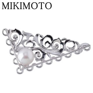 MIKIMOTO - 現行品 ミキモト YGK18 パール×ダイヤ ブローチ 美品 入学