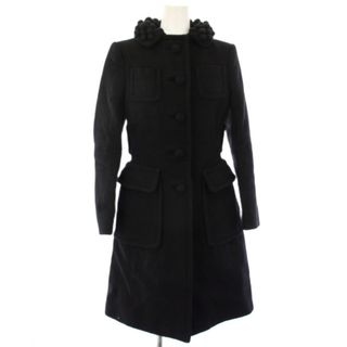 PRADA - プラダ イタリア製 長袖 ウールコート 38 ブラック PRADA