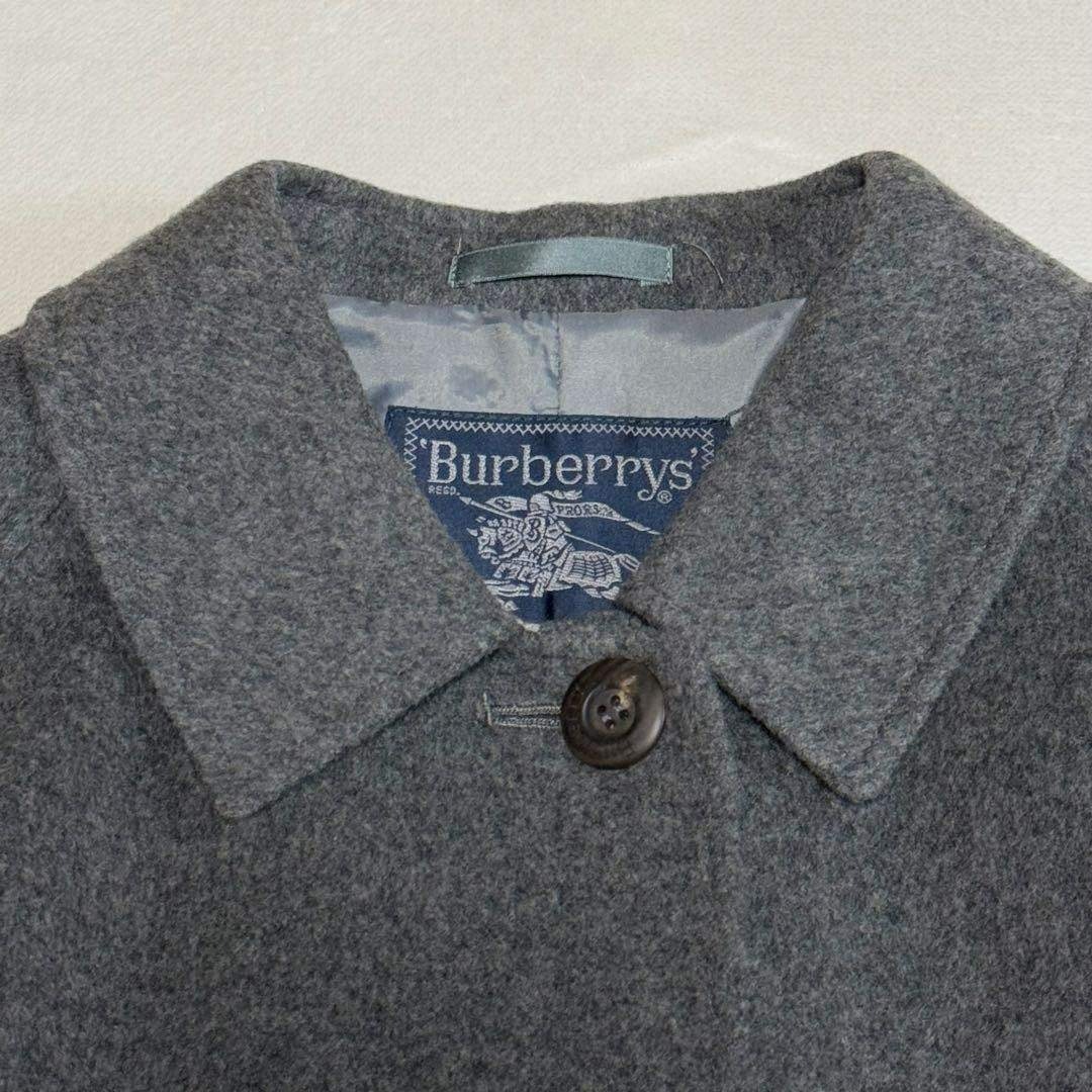 BURBERRY - Burberrys ピーコート カシミア混 ビンテージ グレー 9号の