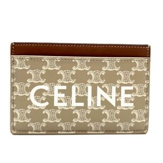 CELINE - CELINE セリーヌ トリオンフ ロゴ カードケース レザー PVC