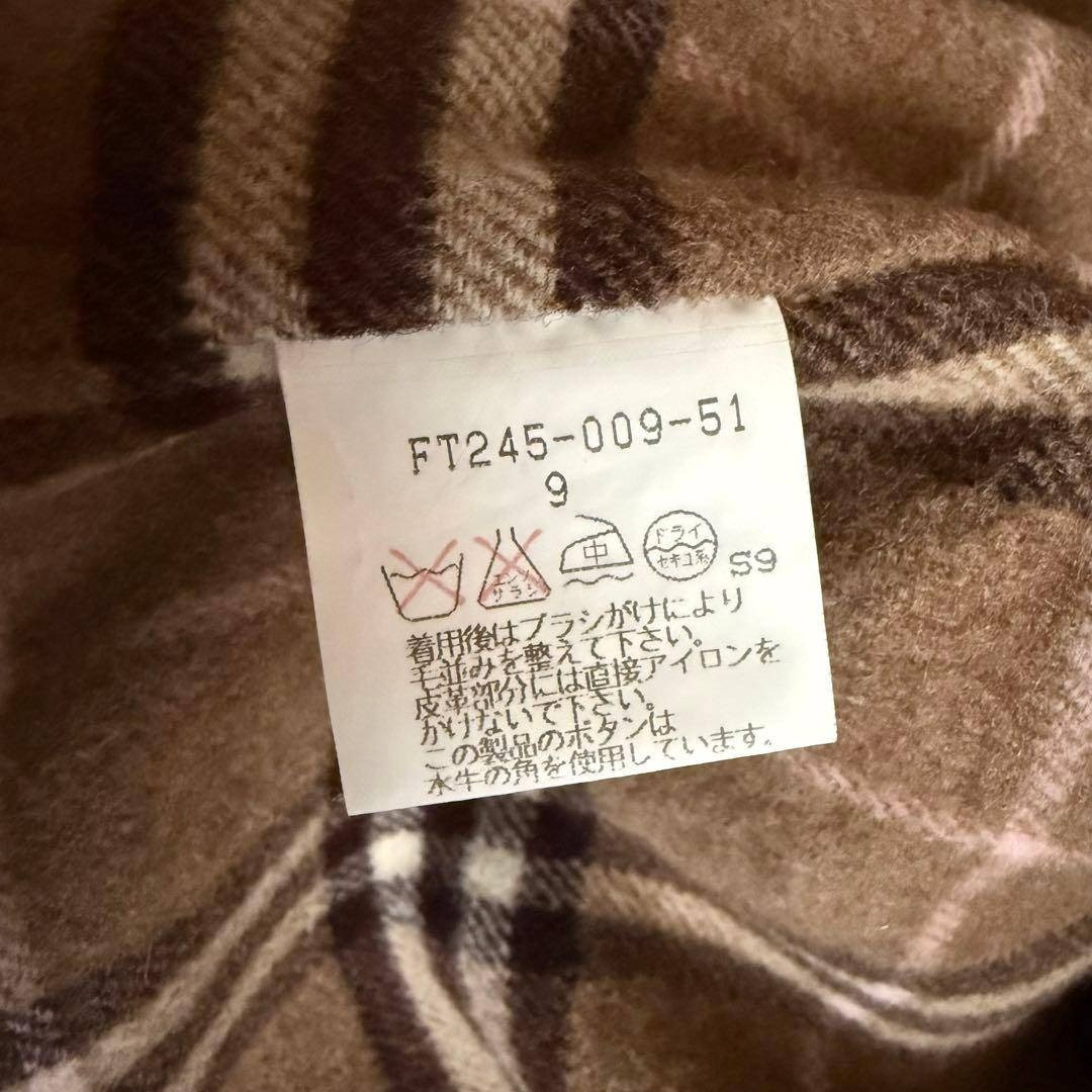 BURBERRY - 【極美品】バーバリーロンドン ピーコート カシミア混 モカ