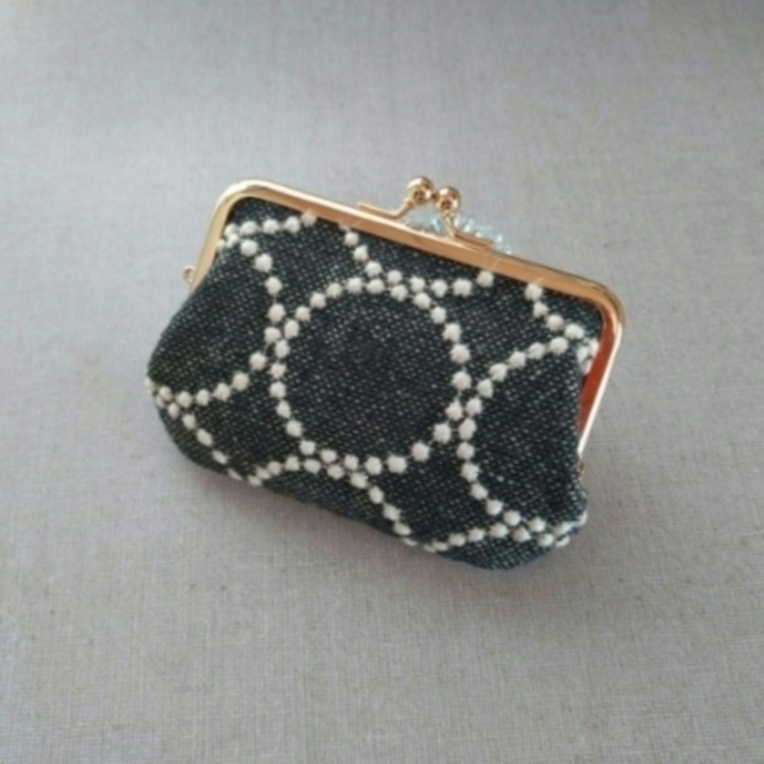 1284 ミナペルホネン tambourine がま口ポーチの通販 by komugi｜ラクマ